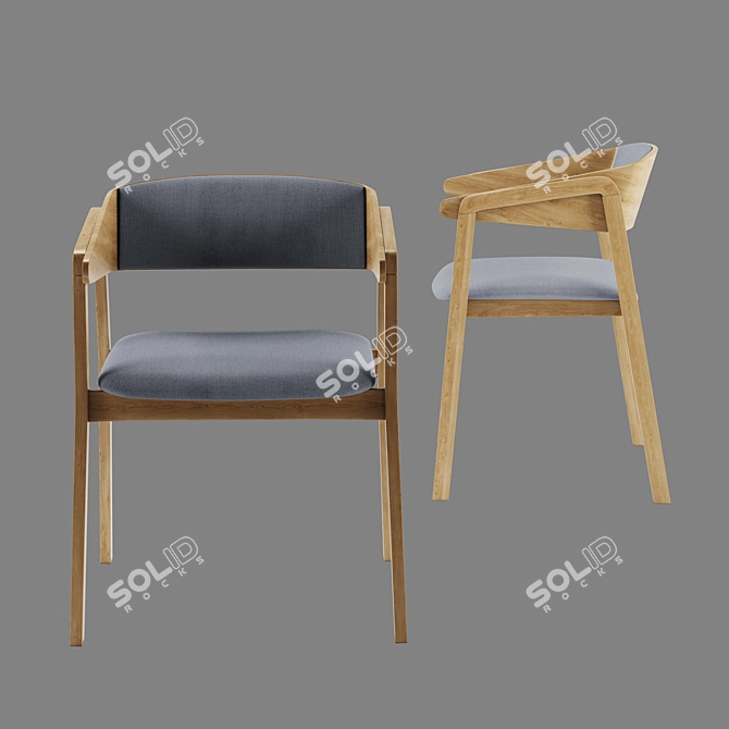 Modern Lino Upholstered Seating 3D model image 2