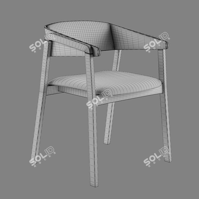 Modern Lino Upholstered Seating 3D model image 4