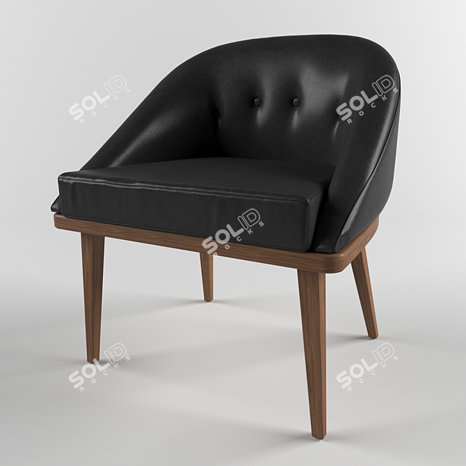 Cozy Comfort: Soft Chair for Ultimate Relaxation 3D model image 1