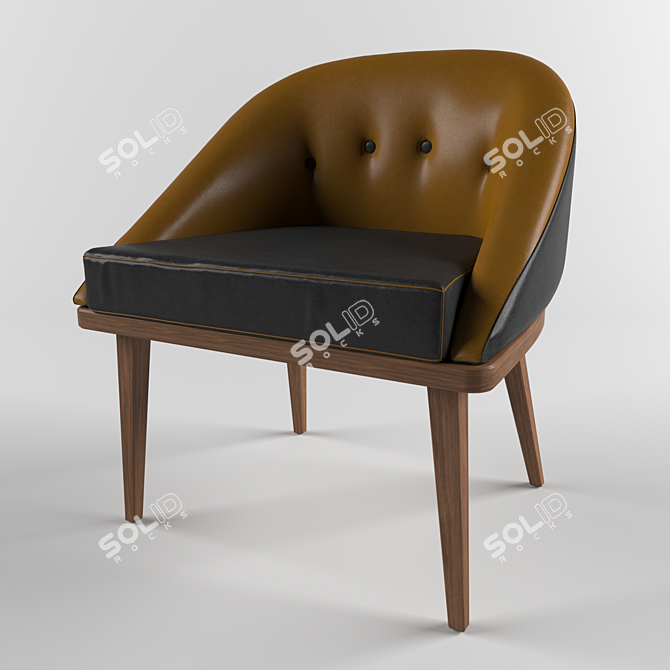 Cozy Comfort: Soft Chair for Ultimate Relaxation 3D model image 2