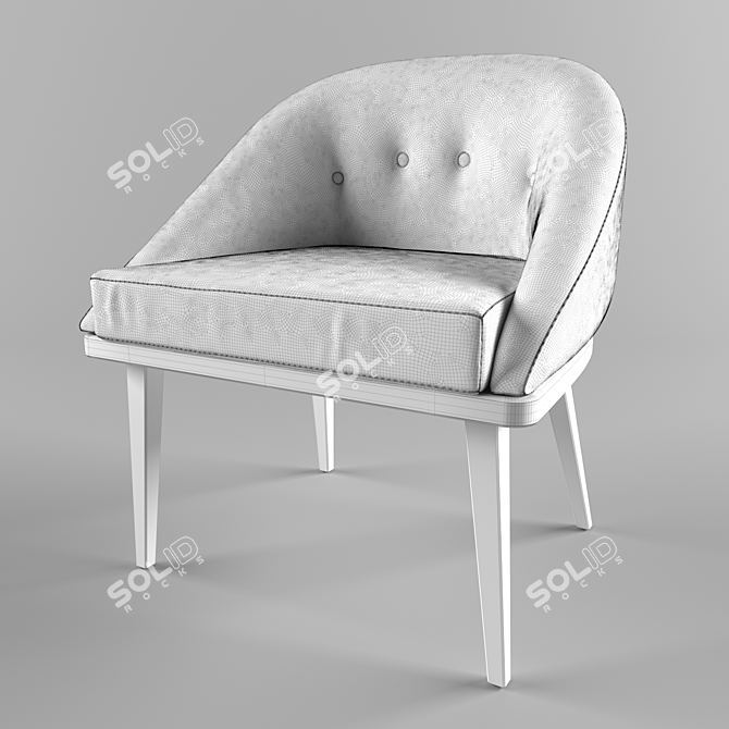 Cozy Comfort: Soft Chair for Ultimate Relaxation 3D model image 4