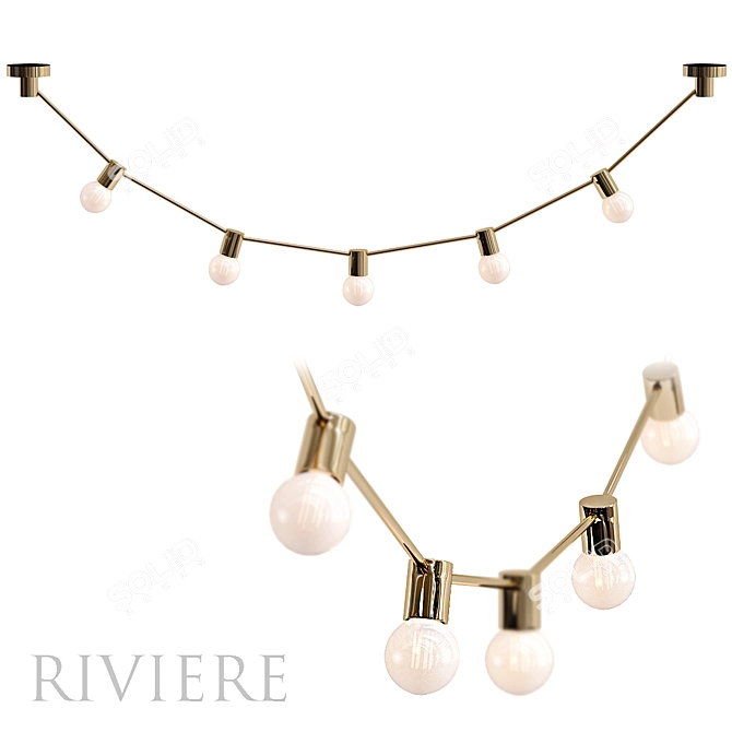 Elegant Modern Design Lamp - RIVIERE 3D model image 1