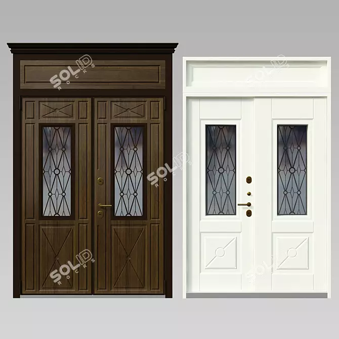 Om TermoWood: Stylish and Secure Doors 3D model image 1