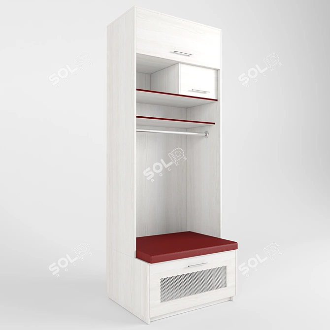 Locker Room Hockey Furniture: Versatile and Stylish 3D model image 4