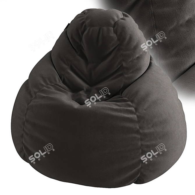 CozyBean: Comfy Bean Bag Chair 3D model image 1