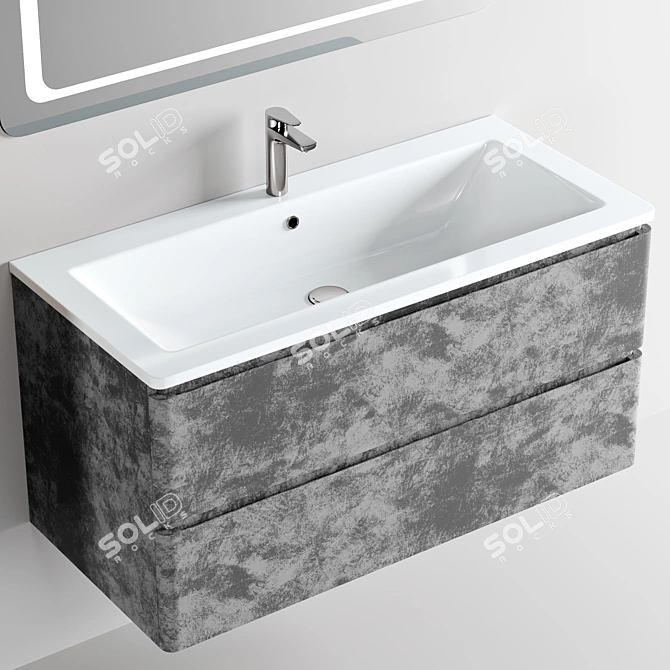 Watercolor Stand with Sink 3D model image 3