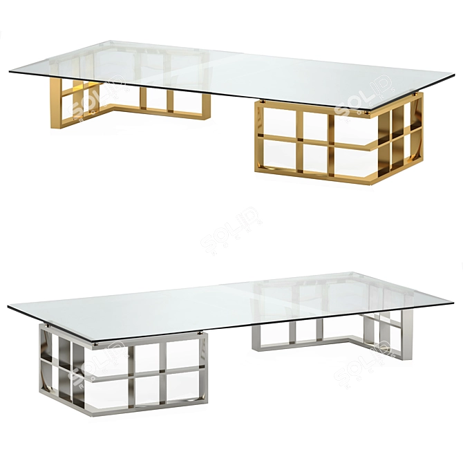 Elegant Ramage Coffee Table 3D model image 1