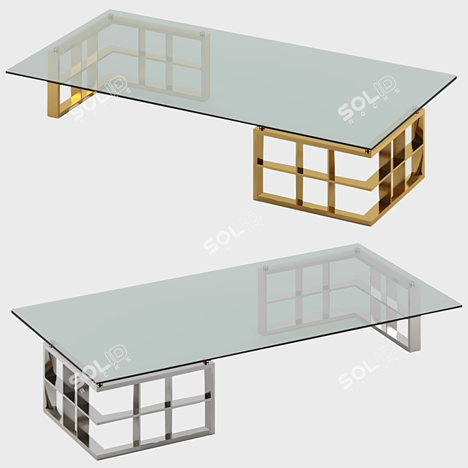 Elegant Ramage Coffee Table 3D model image 2