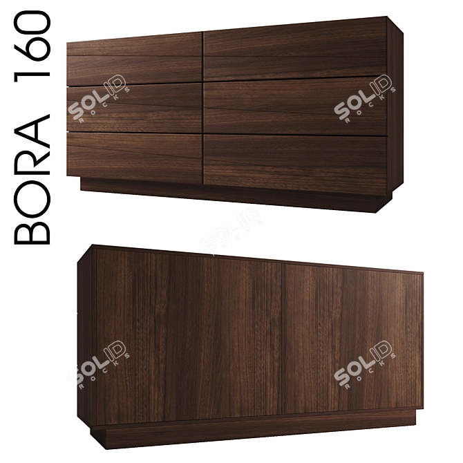 Cosmorelax Bora 160: Stylish Chest of Drawers 3D model image 1