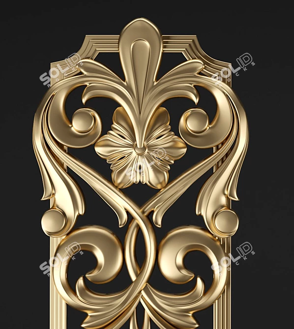 Versatile CNC Decorative Element 3D model image 2