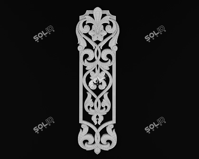 Versatile CNC Decorative Element 3D model image 3