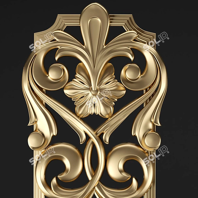 Versatile CNC Decorative Element 3D model image 5