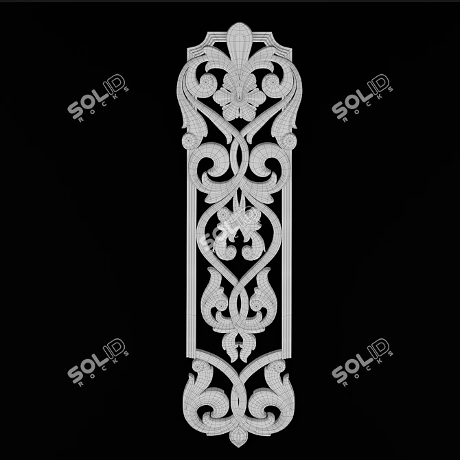 Versatile CNC Decorative Element 3D model image 6