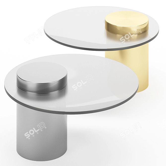 Harmonious Balance Side Table 3D model image 2