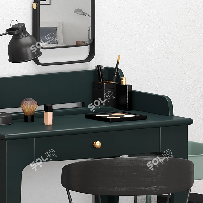 Modern IKEA Dressing Table Set 3D model image 3