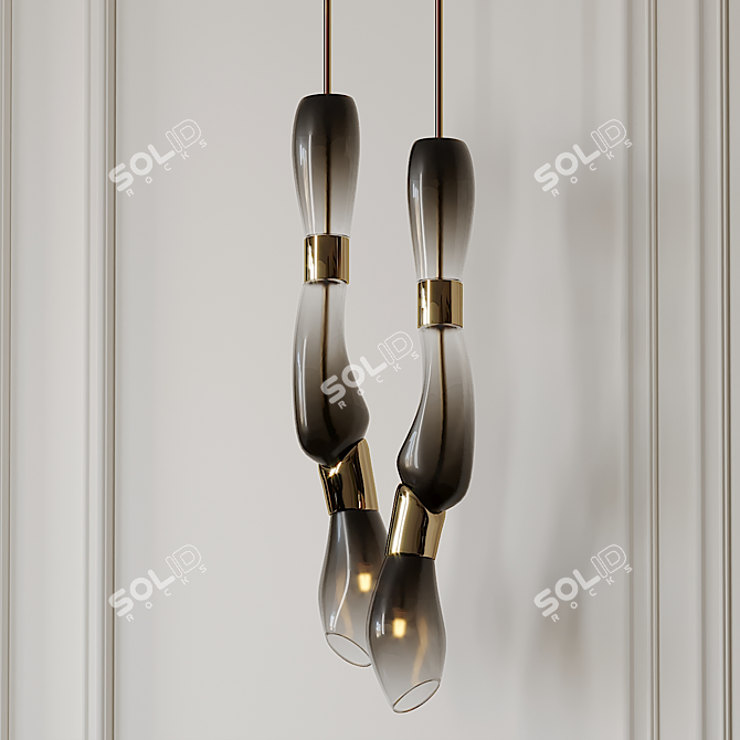 De Cotiis Pendant Lamp: Vincenzo's Timeless Elegance 3D model image 1