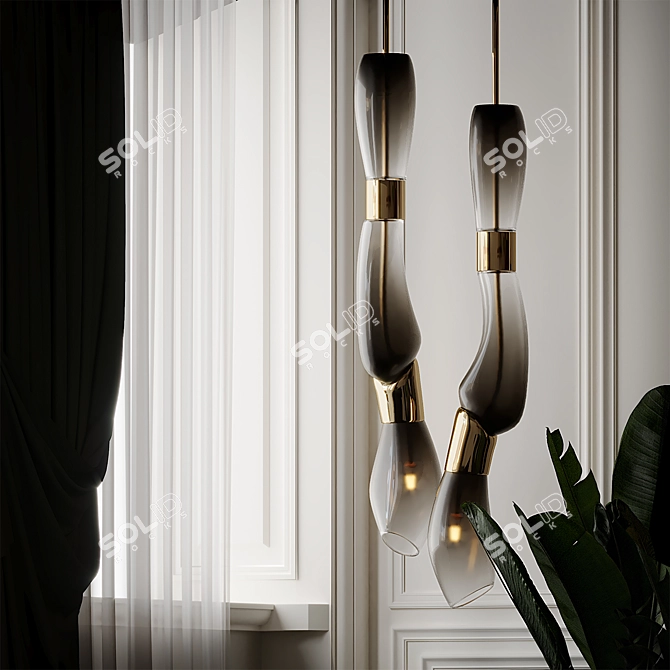 De Cotiis Pendant Lamp: Vincenzo's Timeless Elegance 3D model image 3