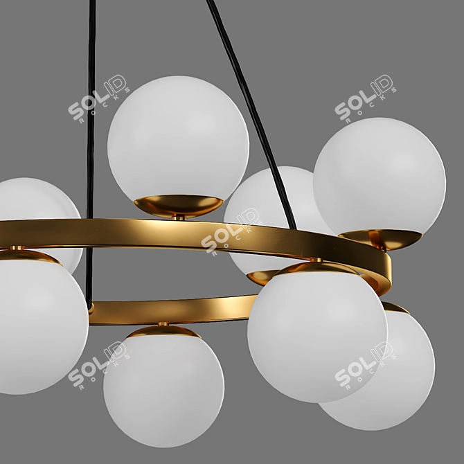 Vintage Light Fixture - 20cm 3D model image 2