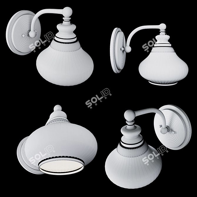 Hinkley Ainsley 1-Light Bathroom Wall Sconce 3D model image 5