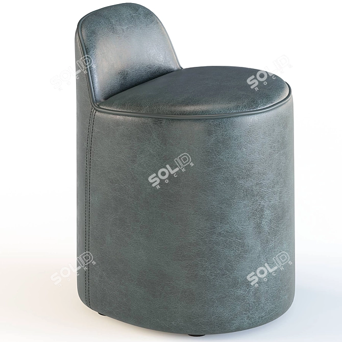 Contemporary Poplar Plywood Armchair 3D model image 3