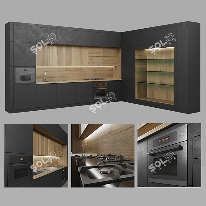 GEOMETRY:EDITPOLY KITCHEN MODELS 3D model image 1