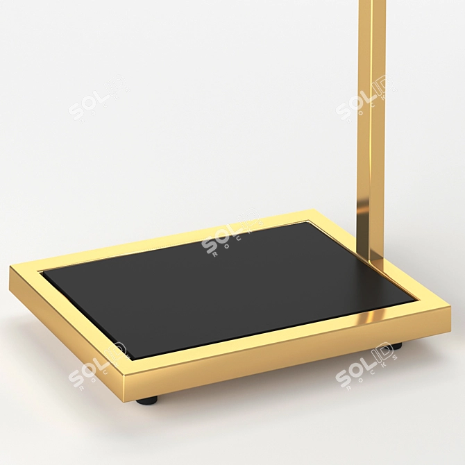 Elegant Paladin Side Table 3D model image 2