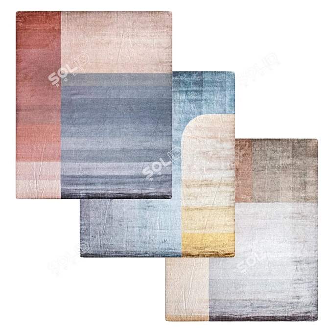 Modern Art Carpets: BAUHAUS Collection 3D model image 1