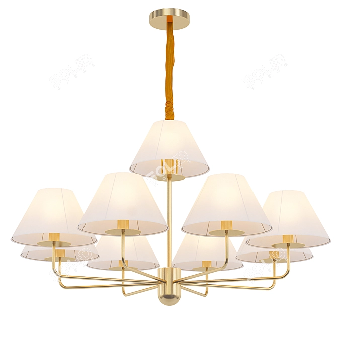 Elegant Towner Pendant Light 3D model image 1