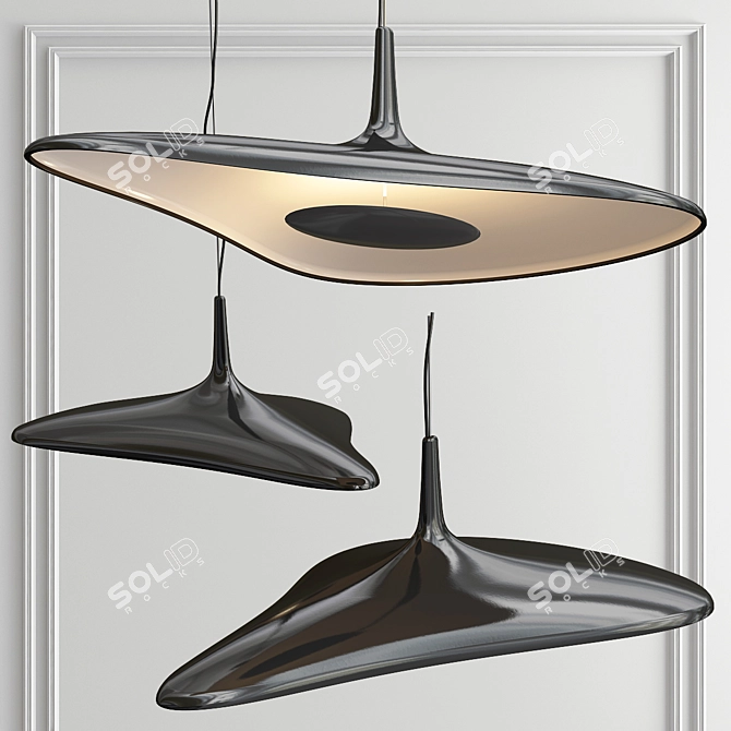 Exclusive Chandelier Collection: Gervasoni, Luce Plan, Faro, Lederam 3D model image 5