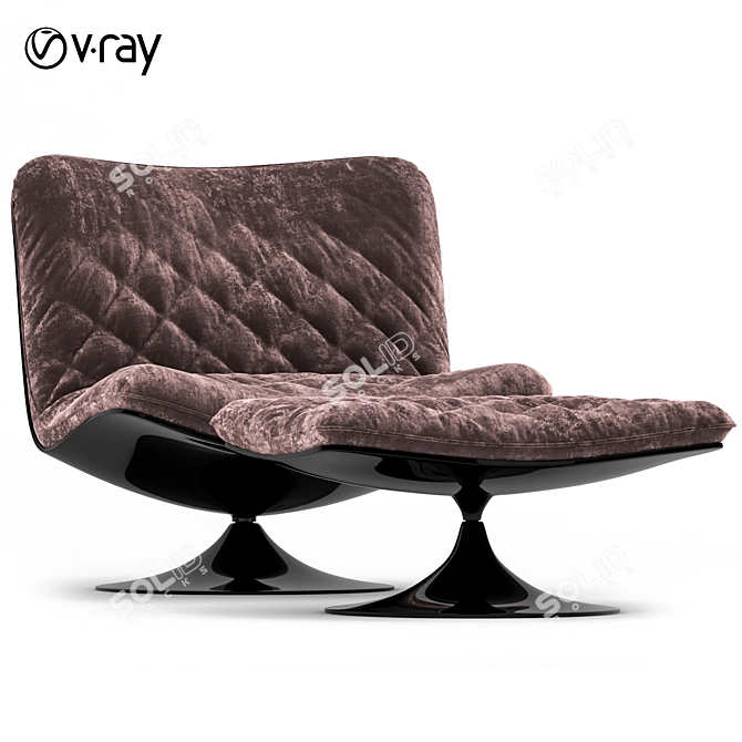 Baxter Marilyn: Stylish Armchair for any Interior 3D model image 1