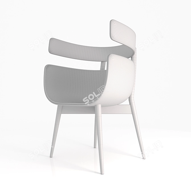 Astra Chair: Sleek Design for Modern Spaces 3D model image 6