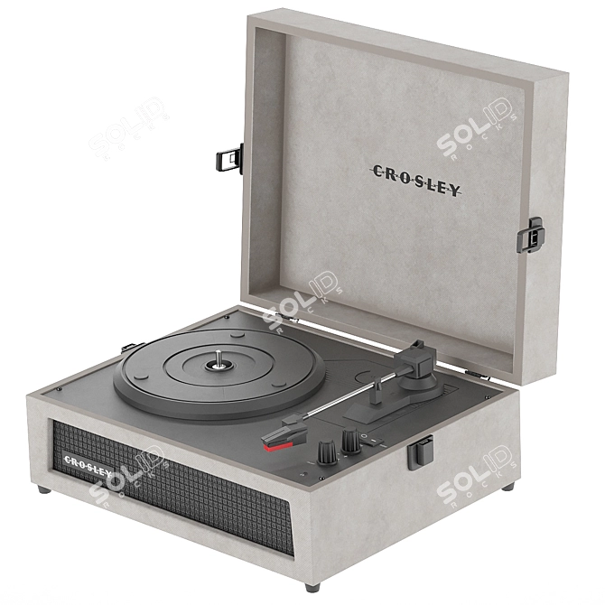 Crosley Voyager: Analog Sound Meets Modern Tech! 3D model image 1