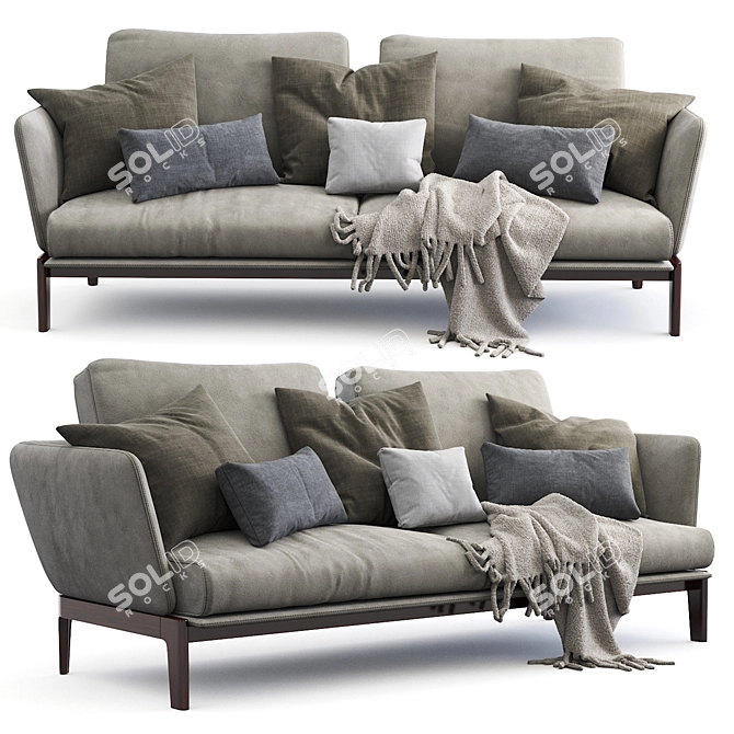 Luxury 2013 Molteni & C CHELSEA Sofa 3D model image 1