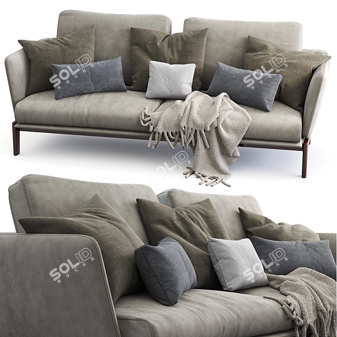 Luxury 2013 Molteni & C CHELSEA Sofa 3D model image 3