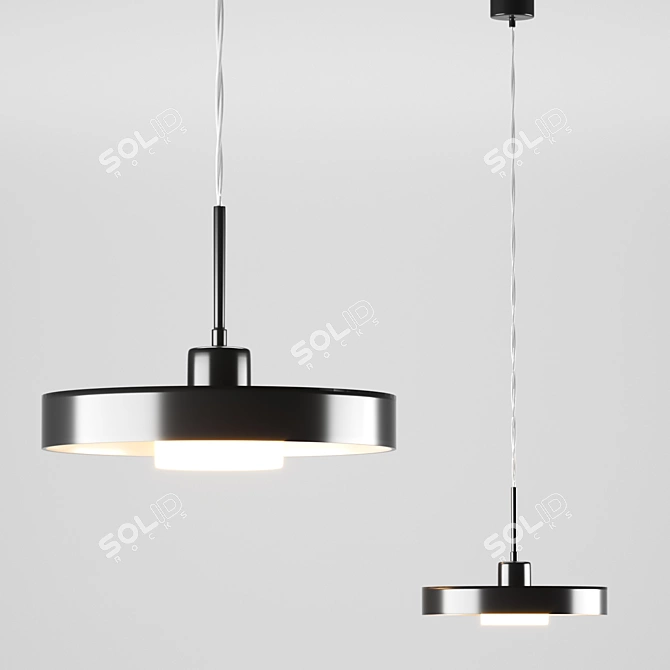 LED Chandelier Alpicella: Elegant Illumination 3D model image 4