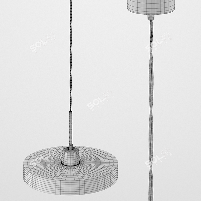 LED Chandelier Alpicella: Elegant Illumination 3D model image 6