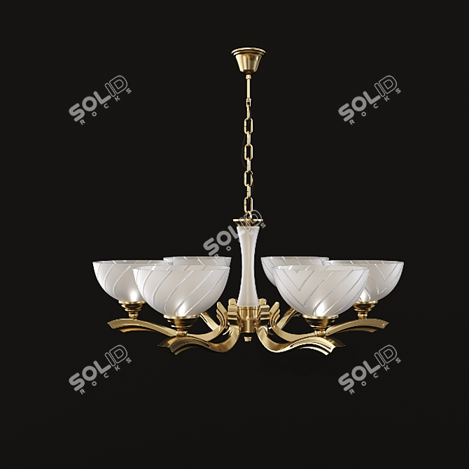 Elegant Classic Chandelier: MW-LIGHT Aphrodite 3D model image 1