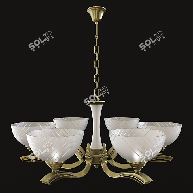 Elegant Classic Chandelier: MW-LIGHT Aphrodite 3D model image 2