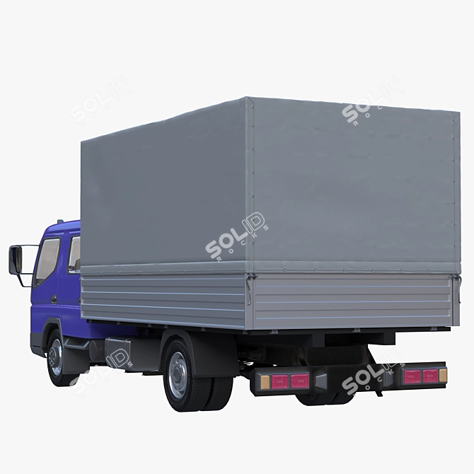 BAW Fenix 1065 Double Cab Truck: Versatile Tilt Design 3D model image 2