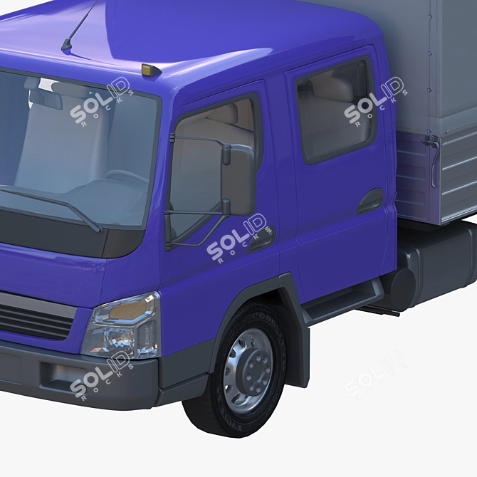 BAW Fenix 1065 Double Cab Truck: Versatile Tilt Design 3D model image 4