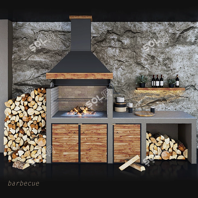 Ultimate BBQ Grill: KAM14 - 3D Model (2013 Version) 3D model image 1