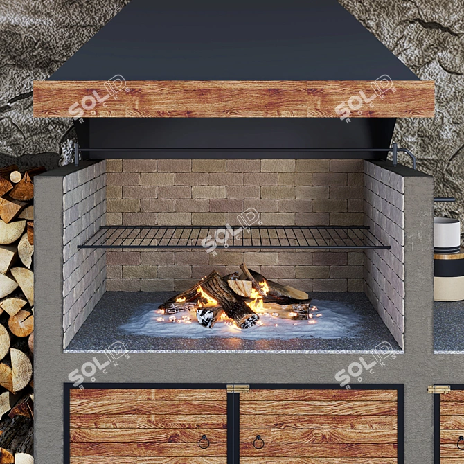 Ultimate BBQ Grill: KAM14 - 3D Model (2013 Version) 3D model image 4