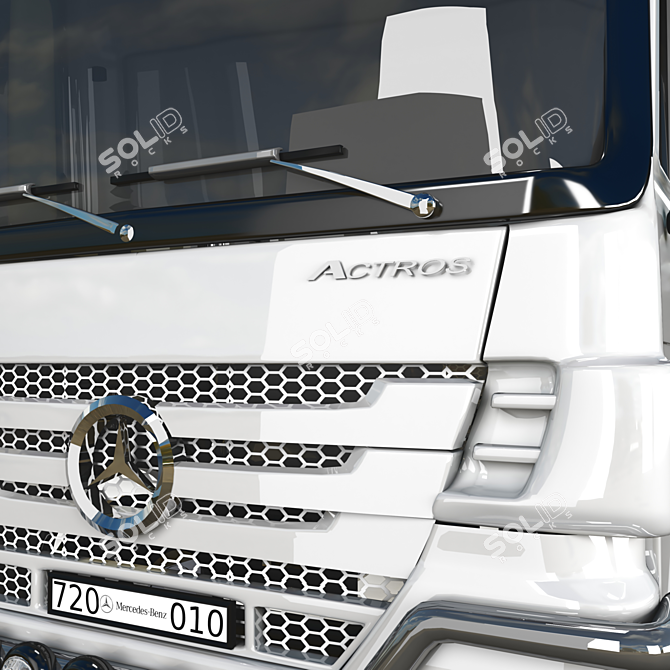 Ultimate Benz Actros01: Unrivaled Unboxing Experience 3D model image 2