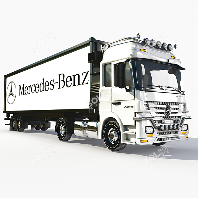 Ultimate Benz Actros01: Unrivaled Unboxing Experience 3D model image 3