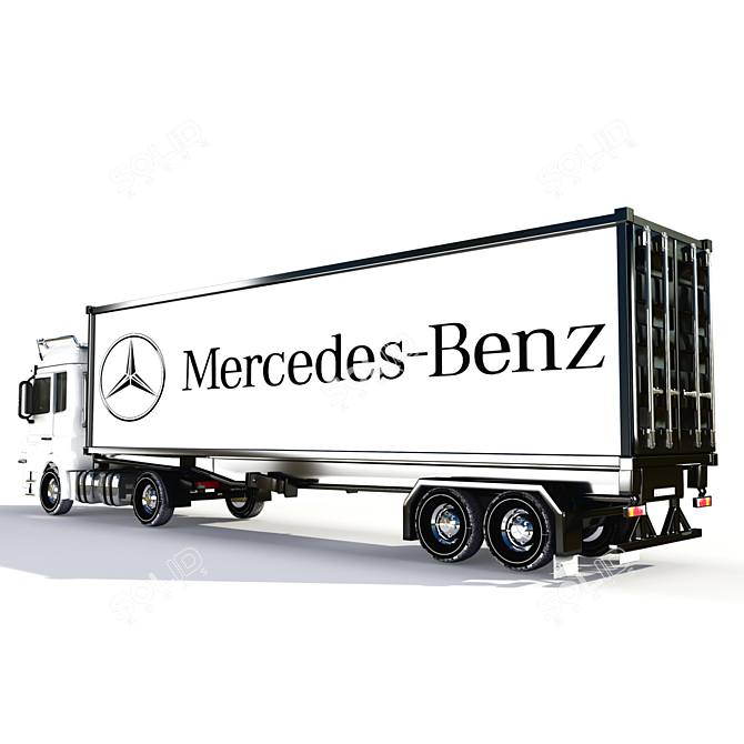 Ultimate Benz Actros01: Unrivaled Unboxing Experience 3D model image 4