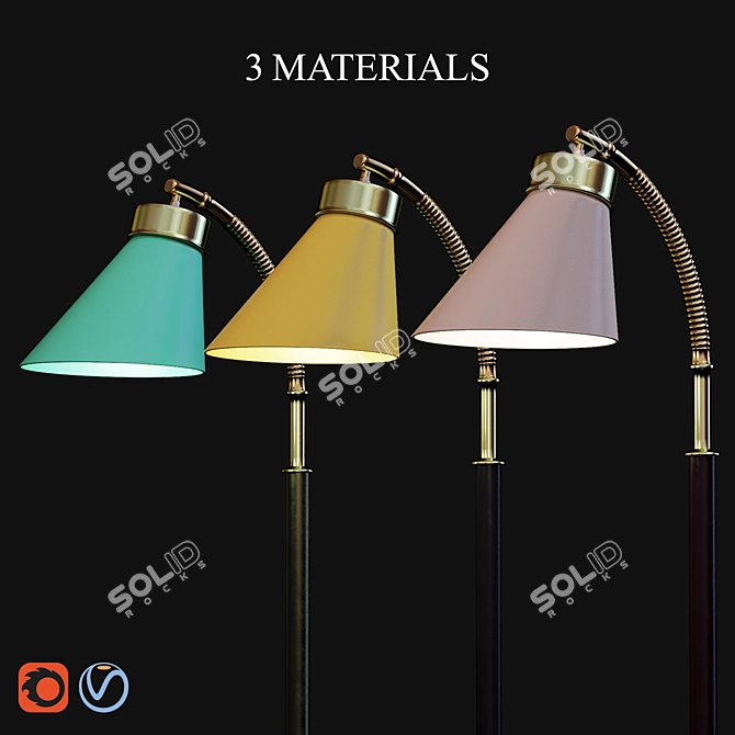 Sleek 2013 Light Fixture 3D model image 2