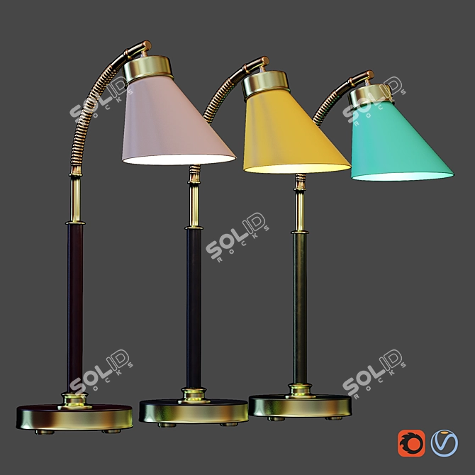 Sleek 2013 Light Fixture 3D model image 4