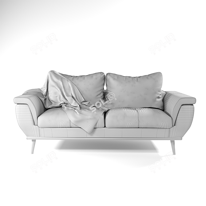Modern Corona Sofa 3D model image 3