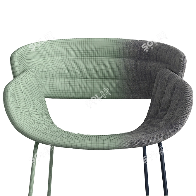 Modern Racer Style Seating 3D model image 4