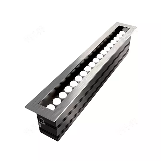 Linline Landscape Light: Durable Aluminum Construction, Various Colors and Optimal Light Distribution. 3D model image 1